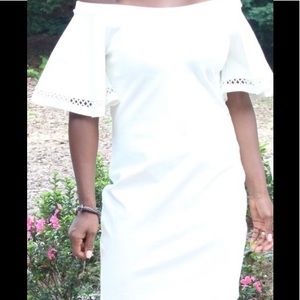 NWT Shinestar Dress - White